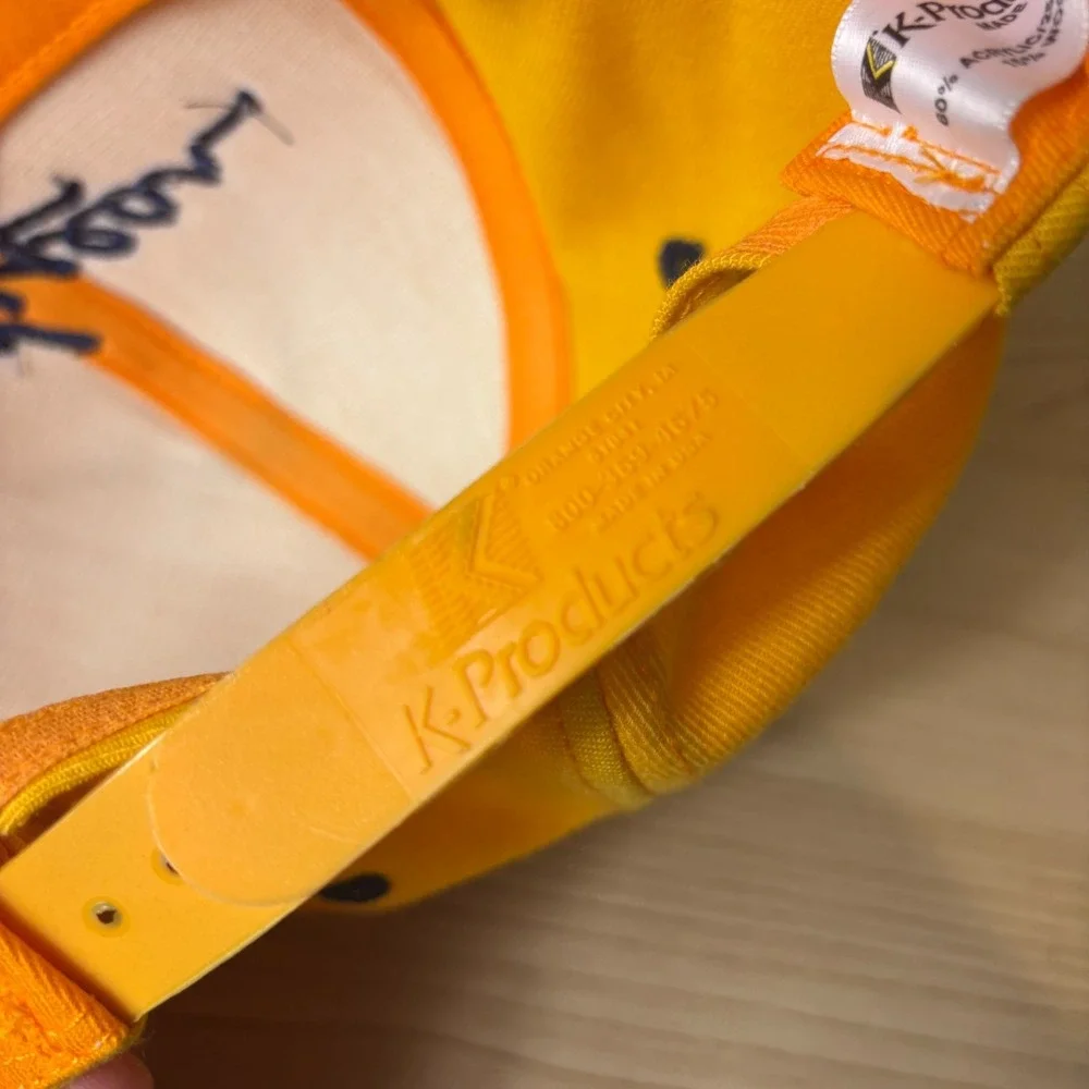 Vintage Goodyear Hat Cap Snap Back Yellow Tires Racing Retro K Products